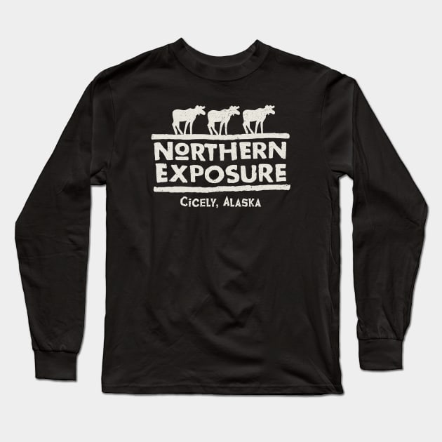 Northern Exposure Logo Long Sleeve T-Shirt by Alema Art